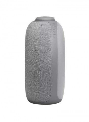 Bluetooth Clock Radio Speaker With FM Grey