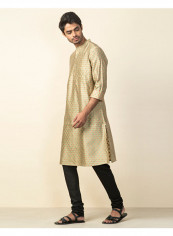 Floral Printed Jacquard Long Kurta Gold/Red reviews Floral Printed Jacquard Long Kurta Gold/Red