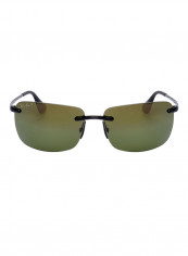 Men's Rimless Rectangular Sunglasses