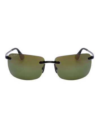 Men's Rimless Rectangular Sunglasses