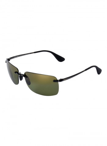 Men's Rimless Rectangular Sunglasses