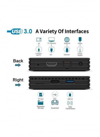 Android TV Set Top Box With Remote Control HK1 Multicolour