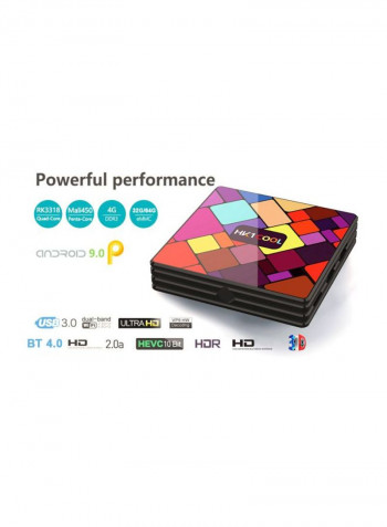 Android TV Set Top Box With Remote Control HK1 Multicolour