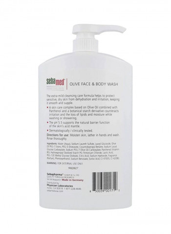 Olive Face And Body Wash White/Red/Green 1L