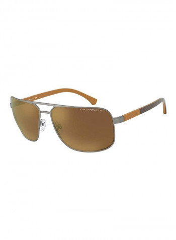 Men's Rectangular Sunglasses - Lens Size: 63 mm