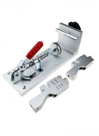 Oblique Hole Drilling Fixture Tool With Accessories Silver/Black/Red