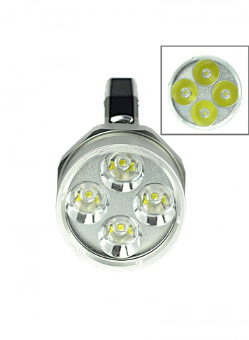 2-Mode LED Diving Flashlight Multicolour 24x13x7centimeter