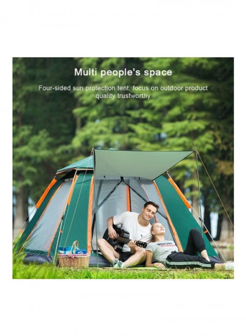 Outdoor 3-4 People Beach Thickening Rainproof Automatic Speed Open Four-Sided Camping Tent 215 x 215 x 142سم