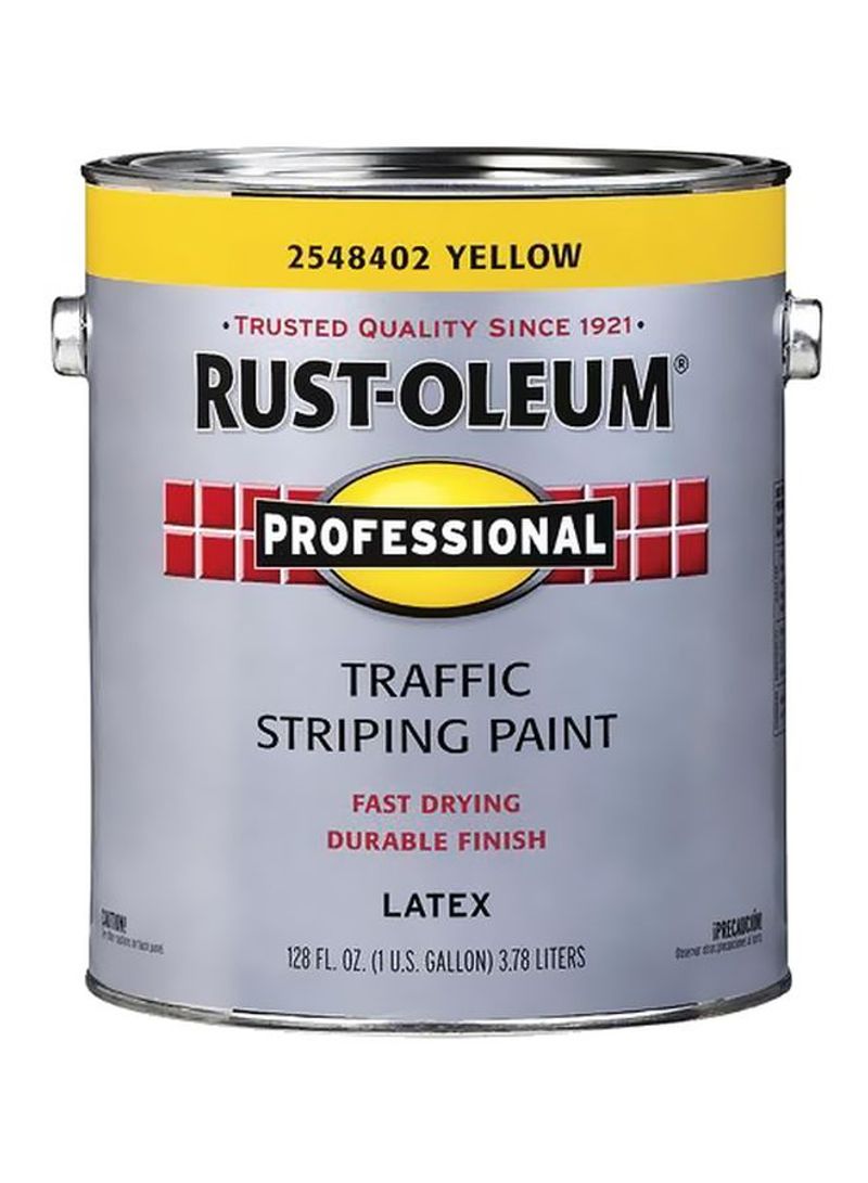 Rust-Oleum Professional Traffic Striping Paint Yellow 128ounce