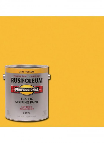 Rust-Oleum Professional Traffic Striping Paint Yellow 128ounce