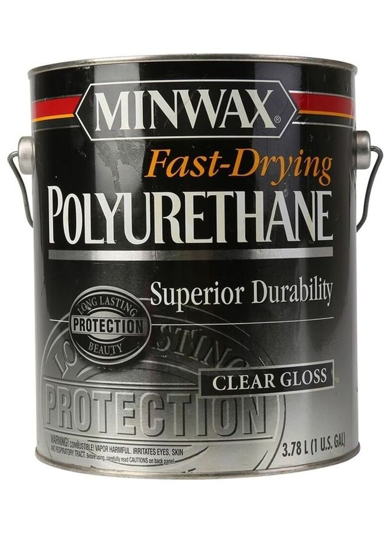 Fast-Drying Polyurethane Protective Finish Clear Gloss 3.78L