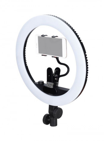 4-Piece LED Ring Photography Lamp Set White