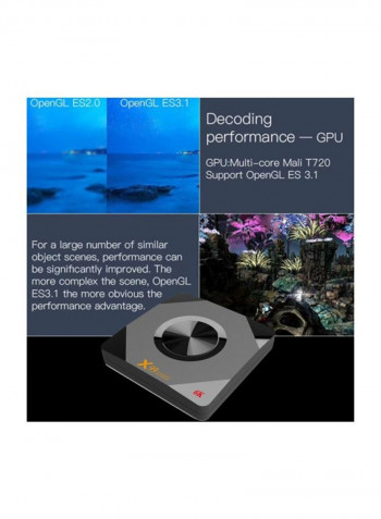 Android TV Set Top Box With Remote Control X99 Mini Black/Grey