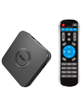 UHD 4K Media Player Smart TV Set Top Box V1 WT2057 Black/Blue