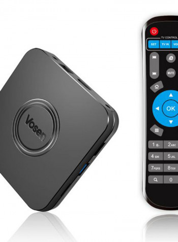 UHD 4K Media Player Smart TV Set Top Box V1 WT2057 Black/Blue