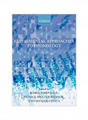 Experimental Approaches To Phonology Paperback