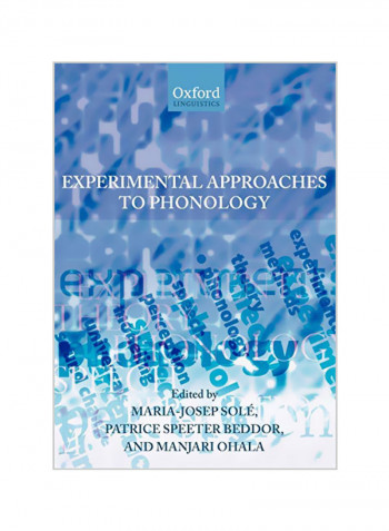 Experimental Approaches To Phonology Paperback