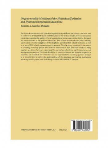 Organometallic Modeling Of The Hydrodesulfurization And Hydrodenitrogenation Reactions Paperback