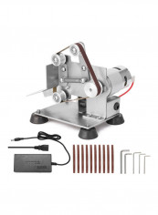Multifunctional Professional Grinder Mini Portable Electric Belt Sander DIY Polishing Grinding Machine Cutter Edges Sharpener with Foot Pads multicolor 25.5x18.0x15.0cm