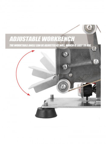 Multifunctional Professional Grinder Mini Portable Electric Belt Sander DIY Polishing Grinding Machine Cutter Edges Sharpener with Foot Pads multicolor 25.5x18.0x15.0cm