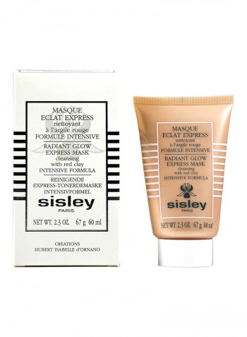 Radiant Glow Express Red Clay Mask Tube