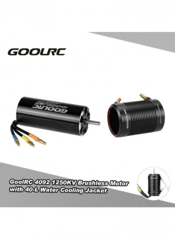 2-Piece 4092 1250KV Brushless Motor And 40-L Water Cooling Jacket Combo Set For RC Boat