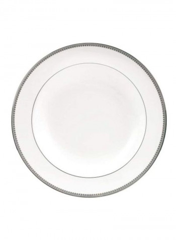 Vera Lace Platter White/Grey 9inch