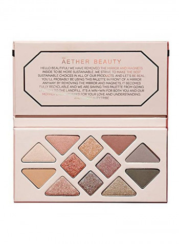 Rose Quartz Crystal Gemstone Eyeshadow Palette Multicolour