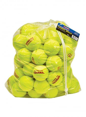 60-Piece Pressureless Tennis Ball