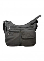 Everywhere RFID Blocking Crossbody Bag Pewter Zebra