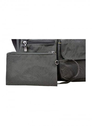 Everywhere RFID Blocking Crossbody Bag Pewter Zebra