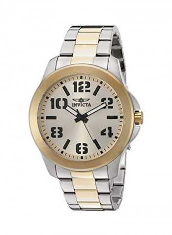 Men's 18k Gold Ion-Plated Stainless Steel Analog Watch 21441
