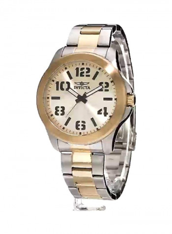 Men's 18k Gold Ion-Plated Stainless Steel Analog Watch 21441
