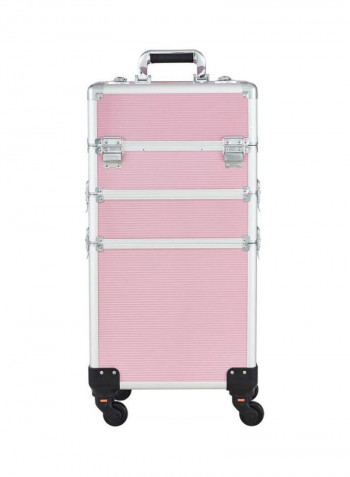 Cosmetic Organizer Makeup Trolley Pink