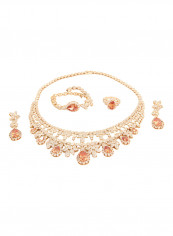 5 Piece Gold Plated Cubic Zirconia Necklace Set تقييمات 5 Piece Gold Plated Cubic Zirconia Necklace Set