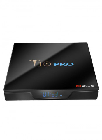 HD Graphics 4K Media Player Smart TV Set Top Box T10 PRO WT2099 Black