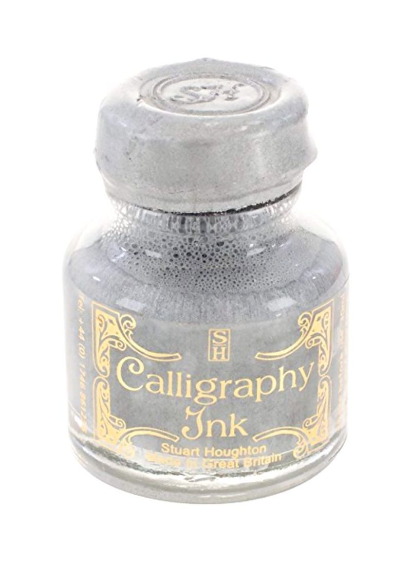 6-Piece Manuscript Calligraphy Ink Silver
