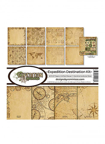 Destination Scrapbook Collection Kit Beige