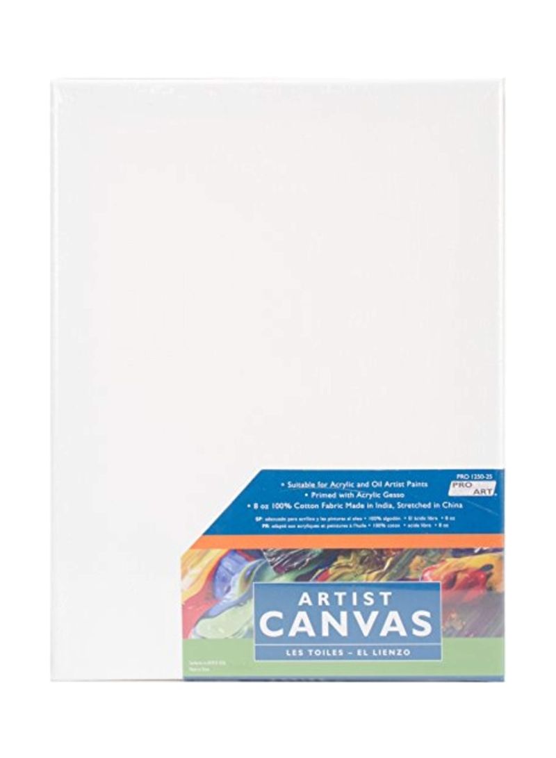 Stretched Artist Canvas,9x12 Inch White