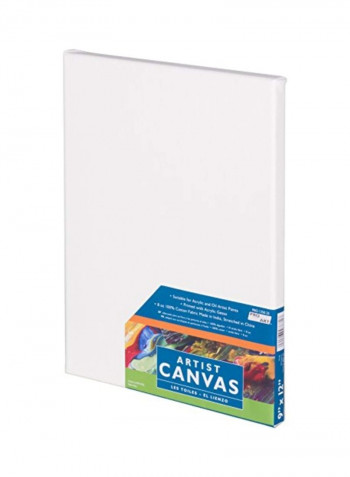 Stretched Artist Canvas,9x12 Inch أبيض