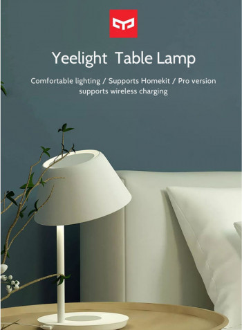 LEDs Dual Light Source Table Lamp White