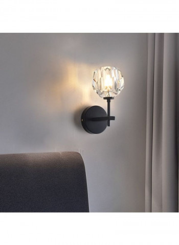 Bedroom Bedside Crystal Wall Light Gold/Clear