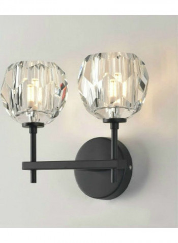 G9 Crystal Wall Light Black/Clear