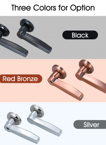 2-Piece Intelligent Fingerprint Door Lock Black 27 x 10.50 x 15.50cm