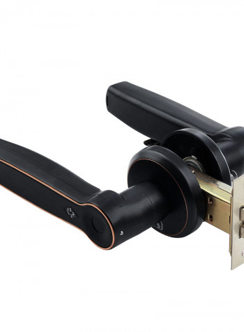 2-Piece Intelligent Fingerprint Door Lock Black 27 x 10.50 x 15.50cm