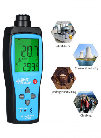 Portable Automotive Oxygen Gas Tester Monitor Multicolor 25.5cm