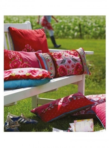 Pillow Cover Silver/Red 144inch