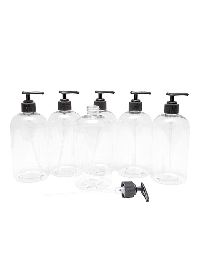 Pack Of 6 Refillable Bottles Clear