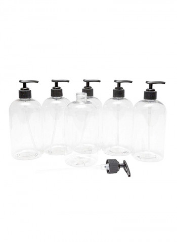 Pack Of 6 Refillable Bottles شفاف