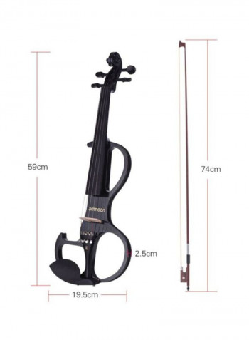 Style-2 Fiddle Solid Wood Electric Silent Violin